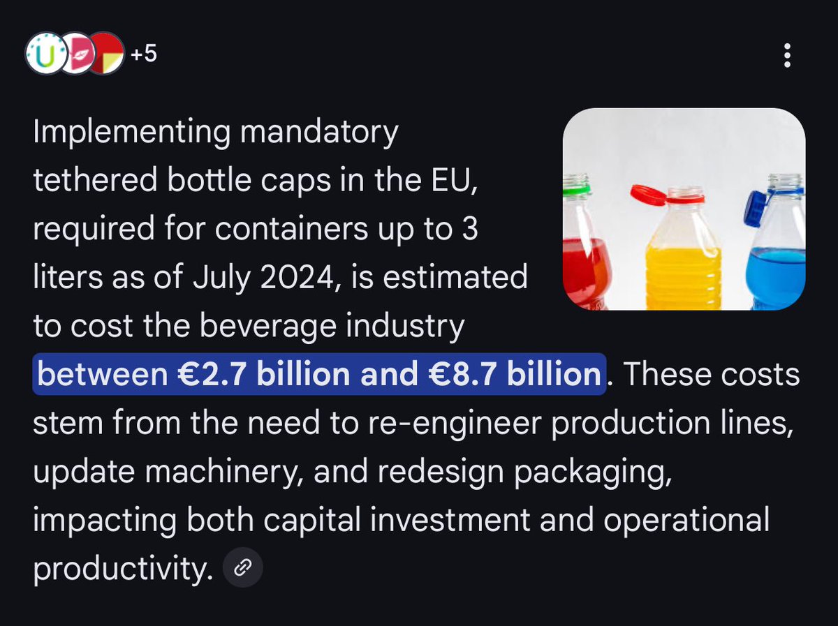 To put France’s €30 million AI investment in perspective, it’s estimated that the cost across the EU to re-make bottling production lines for tethered bottle caps was as much as €8.7 billion.