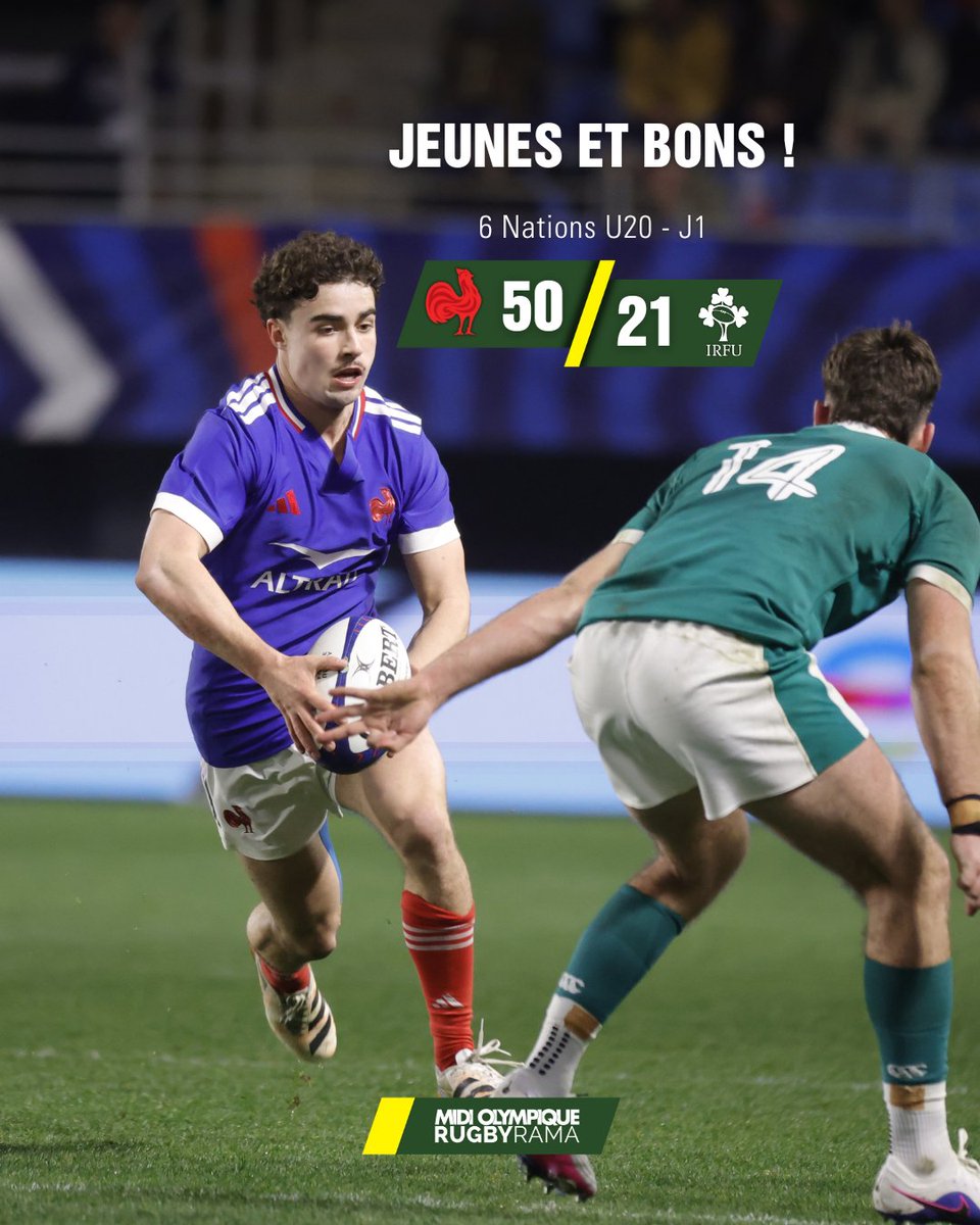 L'équipe de France des moins de 20 ans s'est largement imposée face à l'Irlande ce samedi à Aimé-Giral. Dominateurs physiquement, les hommes de Cédric Laborde réussissent parfaitement leur entame de Tournoi des 6 Nations.

Le film du match > shorturl.at/615pc