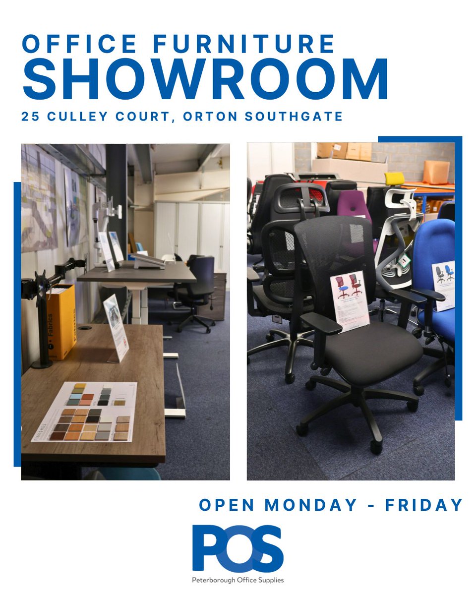 Visit our office furniture showroom
📍 25 Culley Court, Orton Southgate
Open Monday – Friday
#peterborough #officesupplies #PeterboroughOfficeSupplies