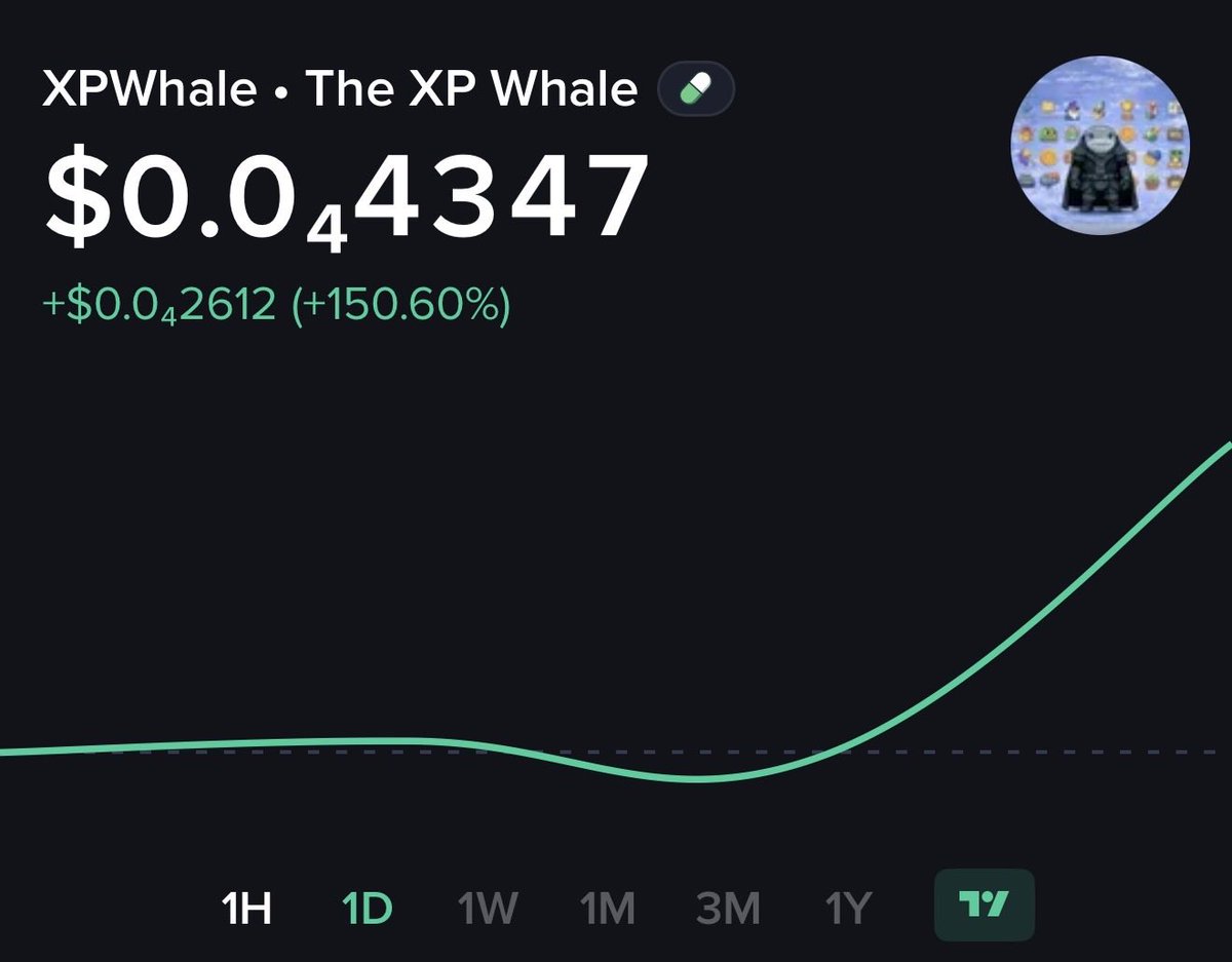 What’s next ? 🧐 

$XPWhale

CA: 5HNmvAnxYBFNvobACcXWN6FF7GrvJ8UE94MsEm2tpump

NFA/DYOR 🍀 

#CryptoMarket #SOL #memepump #memecoins  #bullish