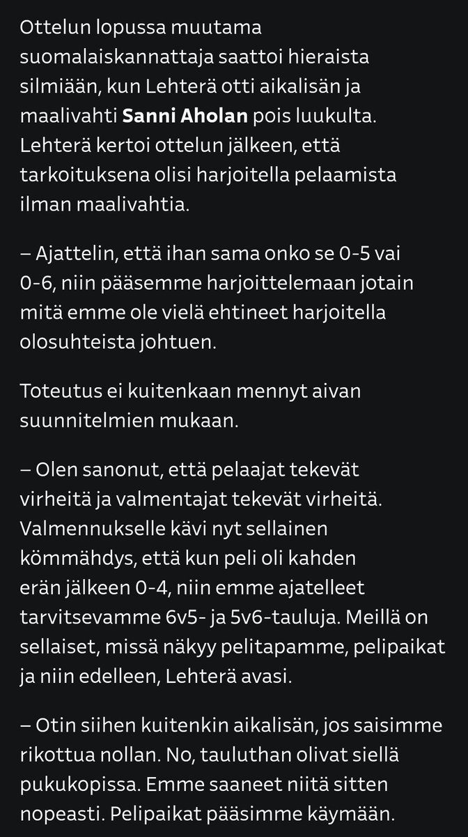 Kun puuhastellaan, se on hyvä myöntää avoimesti.

#olympialaiset