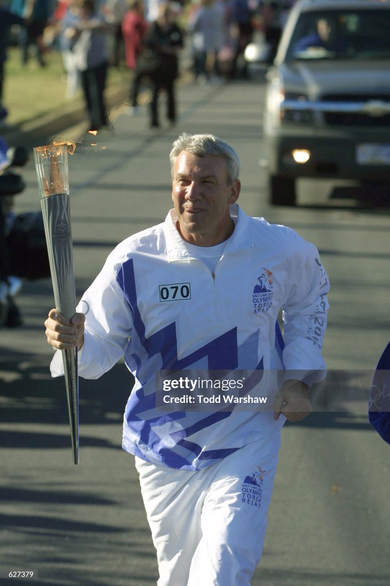 nascarman_rr's tweet photo. The torch for the 2002 Winter Olympic Games in Salt Lake City was carried at various times by NASCAR legends Tony Stewart, Dale Jarrett, Dale Earnhardt Jr., and Ricky Rudd https://t.co/VU5yKt2XTc