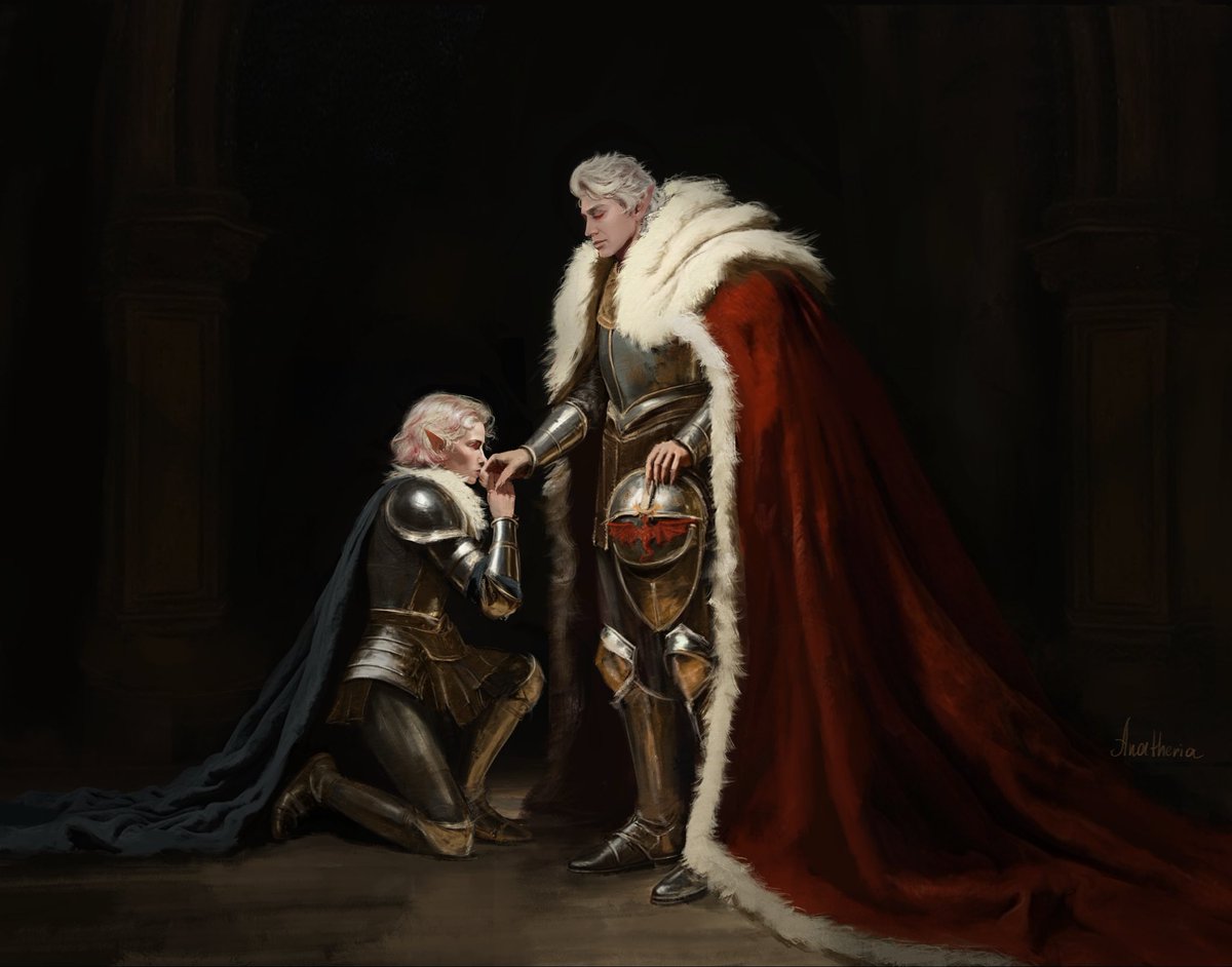 Ascended Astarion and His Paladin Octavia. Commission

After renouncing service to her dark father Bhaal, she devoted her life to protecting her Ascended husband, becoming a paladin of the Sunwalking Regent.

#Astarion #BaldursGate3 #BG3 #DarkFantasy #DnD