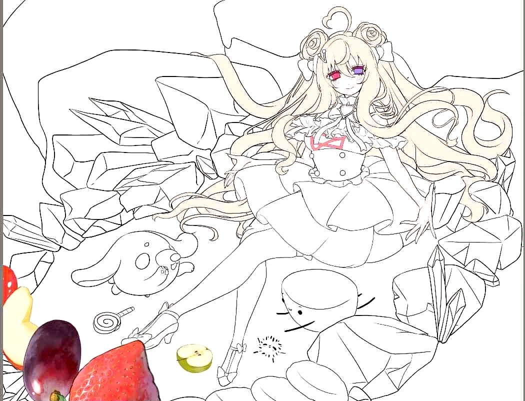 River of Sweetness 🍉🍑🍊 🍓
WIP Commission
I'm open for more commission slots this week. Please DM me if you're interested.

#artmoots #VGenComm