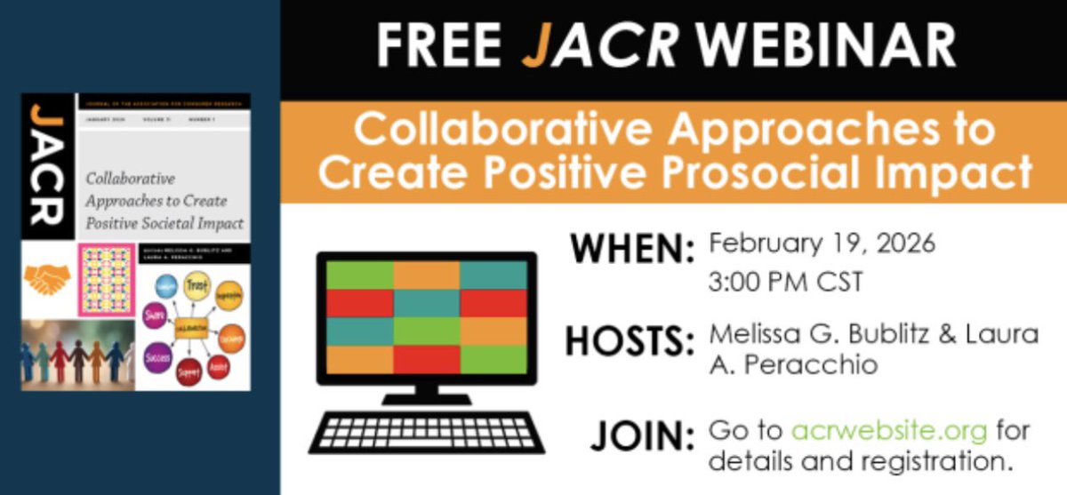 Association for Consumer Research (ACR) tweet media