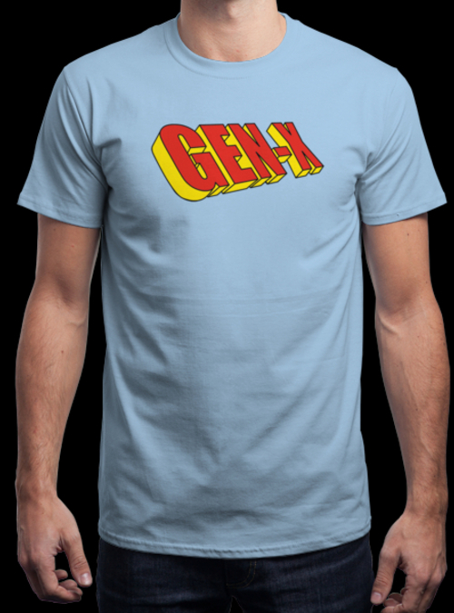 qwertee's tweet photo. "Gen-X" is today's tee on https://t.co/LdSWa6Ss6H RePost for a chance at a FREE TEE! https://t.co/DvIWrdjGUu