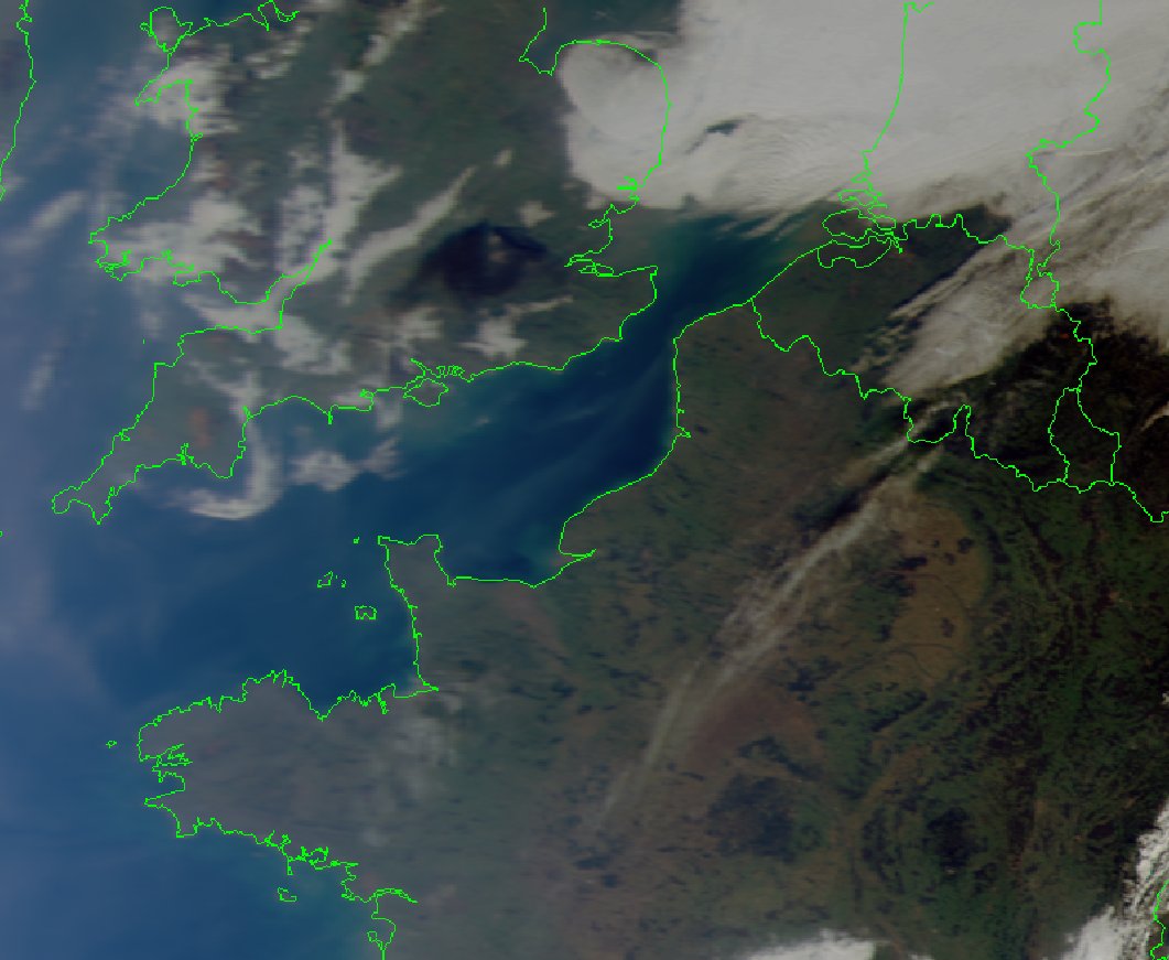 Meti172172's tweet photo. Archival footage of the Buncefield fire, 2005-12-11

I recently saw a documentary on it, wondered what it looked like on SeaWIFs. Rxed by @DundeeSat 6 hours after the blaze started. Processed by SatDump, which naturally supports archival Seastar data (:

Sourced from CEDA archive https://t.co/TuamJuZBah