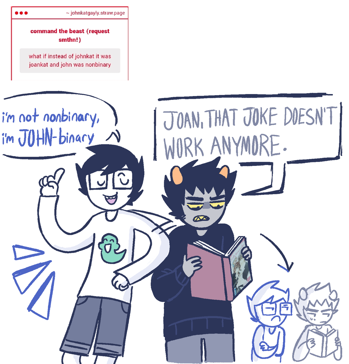 johnkat_gayly's tweet image. day 501 - if you can't weaponize your deadname for a shitty pun what's even the fucking point