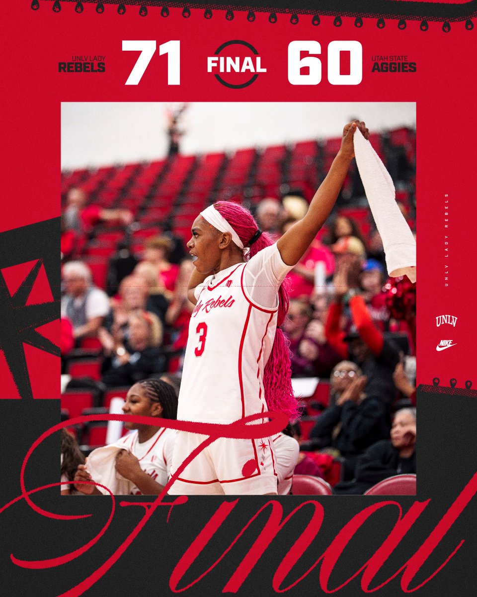 UNLVLadyRebels's tweet photo. ROAD WIN!!!!! 🫡 https://t.co/1nCSOcaNaf