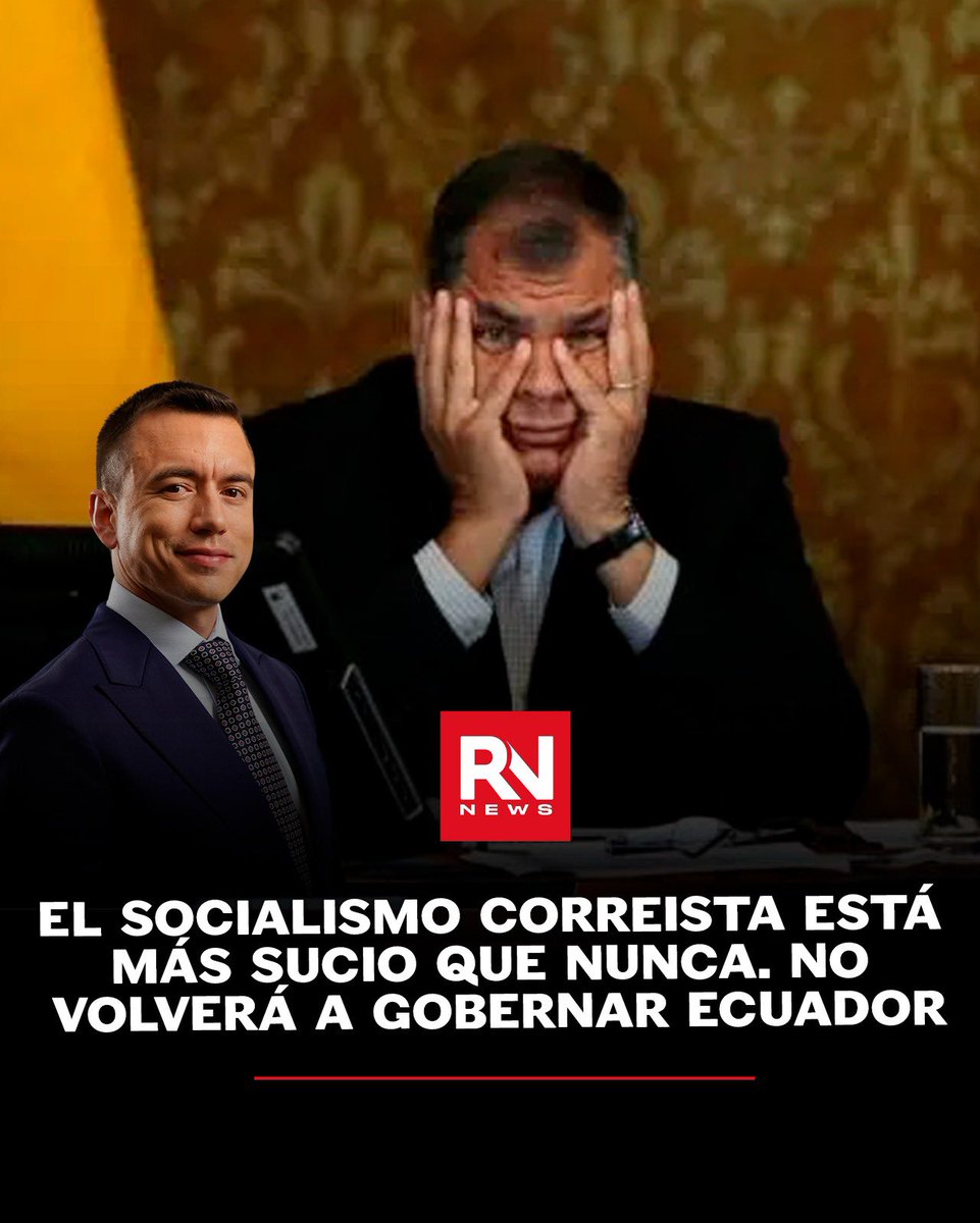 RNacional_News's tweet image. 🔴 #Urgente El socialismo correísta atraviesa uno de sus momentos más cuestionados.

Marcado por escándalos, señalamientos y pérdida de credibilidad. Para amplios sectores del país, este proyecto político quedó asociado a prácticas que hoy Ecuador rechaza, y todo indica que no…