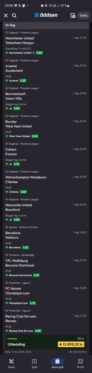 3 poeng og 11k tilbake på samme dag.

Tar kvelden der tenker jeg!