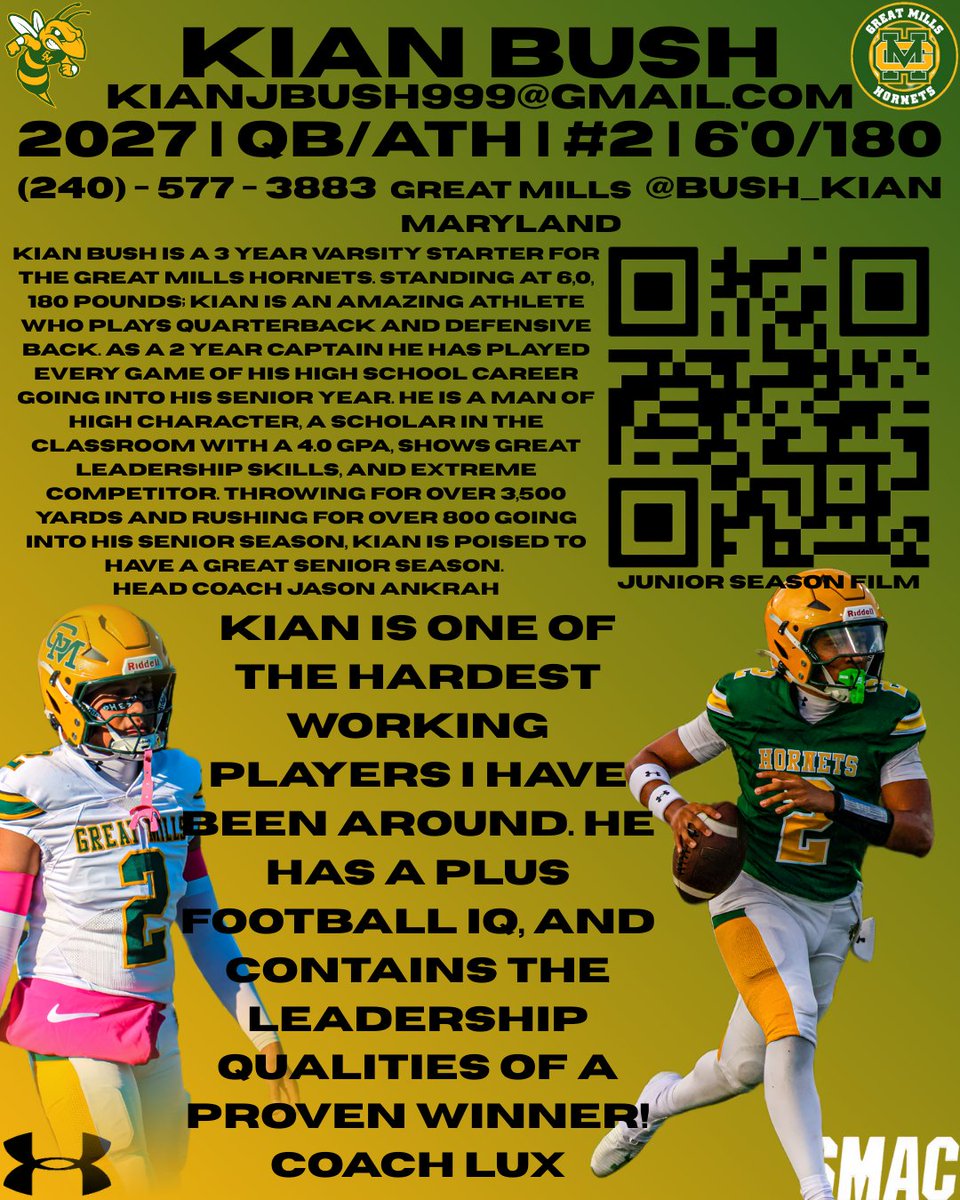 ‼️‼️ <a href="/SwarmMills/">Great Mills Football</a> <a href="/DC_CoachLux/">Michael J. Lux Sr.</a> <a href="/SMAC_Football/">SMAC Football</a>