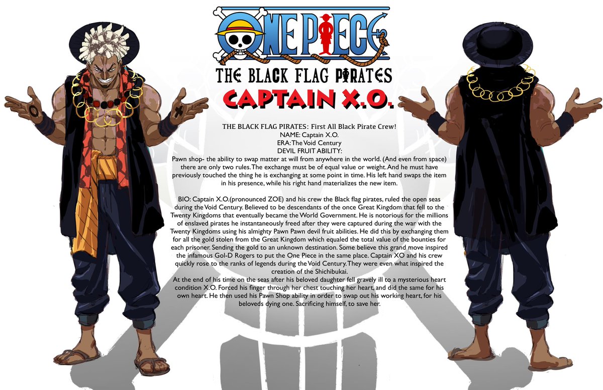 MYTHALLICA's tweet photo. For those interested, One Piece Black Flag Pirates actually do have lore established! (Continued 👇) https://t.co/X2HjJnHvoB
