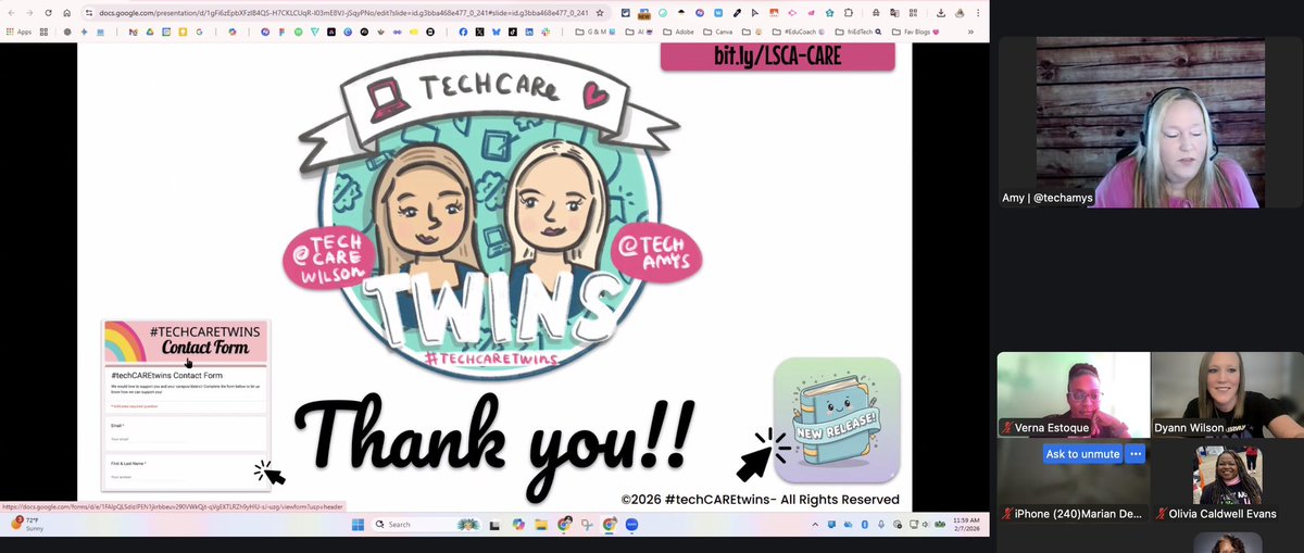 Dyann Wilson #techCAREtwins tweet media