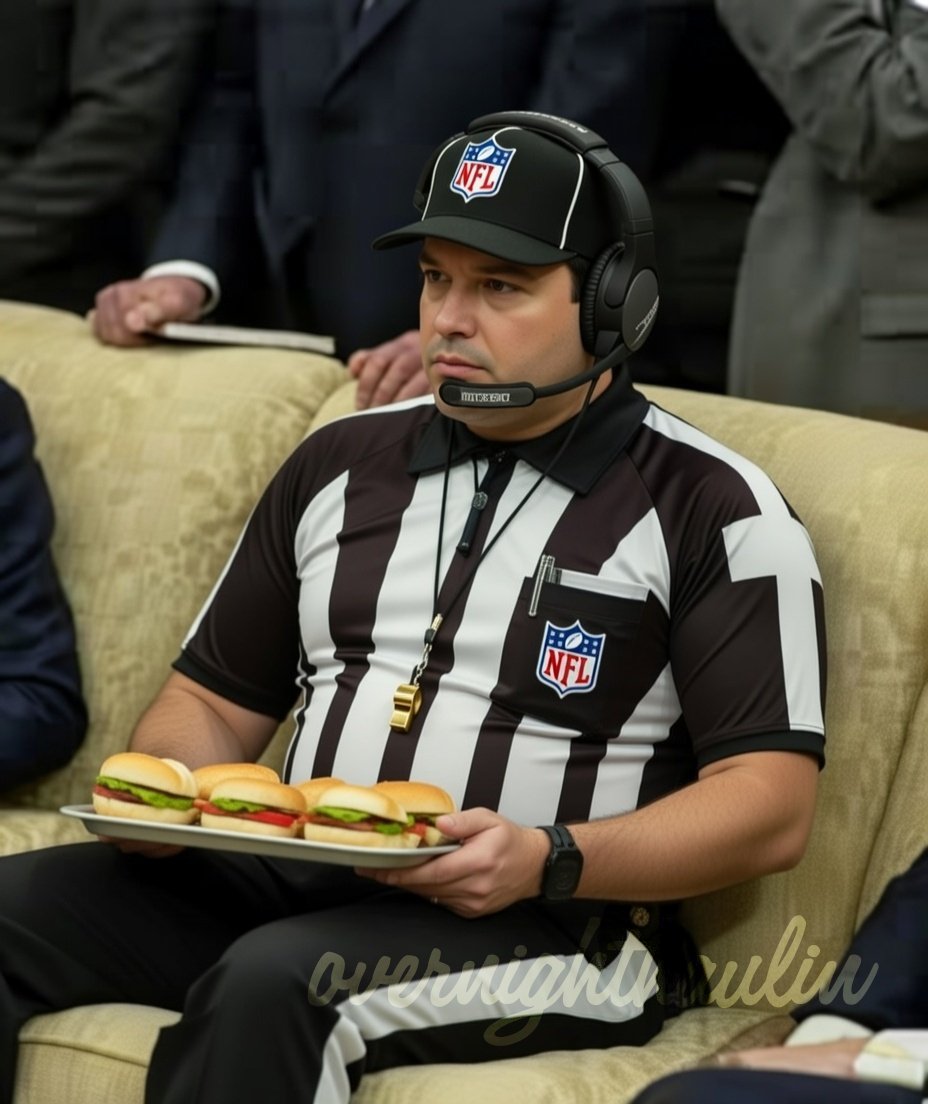 Marco Rubio having to ref the game, do play-by-play, and work in catering for the Super Bowl.