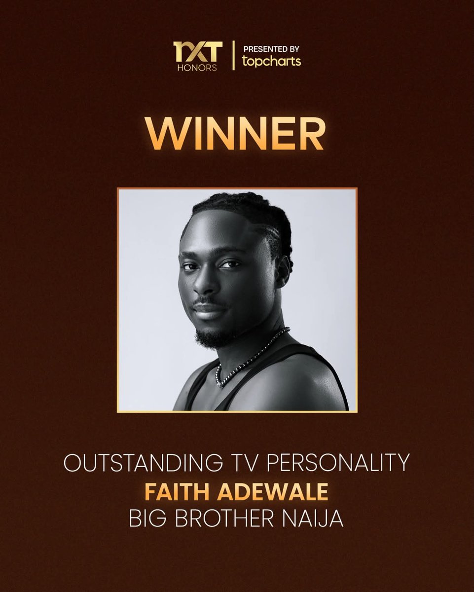 10 faithfuls >>>>> 1000 imipigggs 

CONGRATULATIONS FAITH
FAITH THE WINNER 
#NXTAward2025
#FaithAdewale