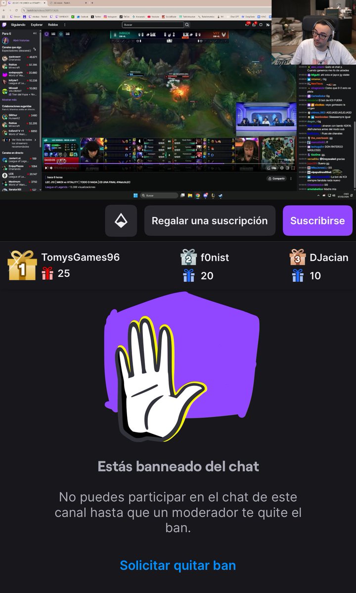 Te va a dar más coraje cuando llegue a challenger con winrate decente teniendo 150 ms, hoy master con un mínimo de 8 horitas, VAMO LATAM🕺⭐️ 
Twitch.tv/masorco