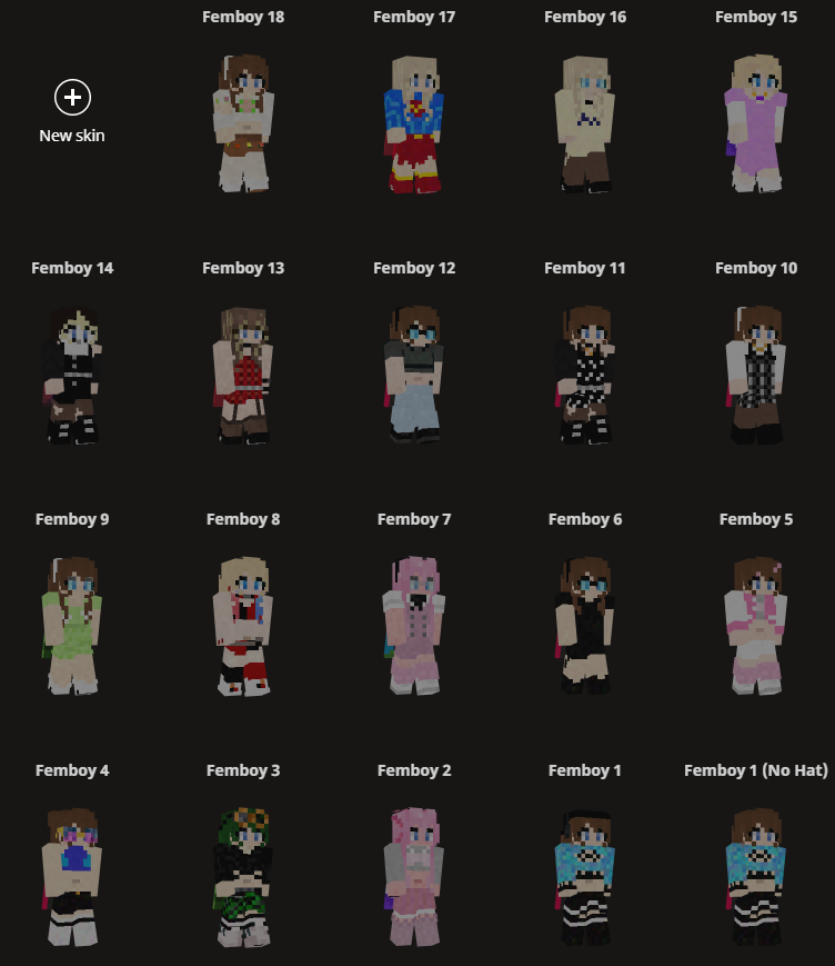 Femboy Minecraft tweet media
