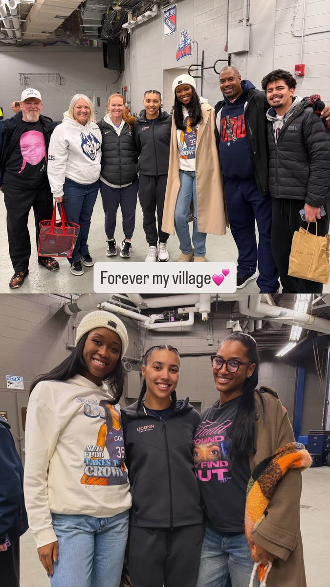 Azzi’s friends surprising her at the game today, you can tell she was ...