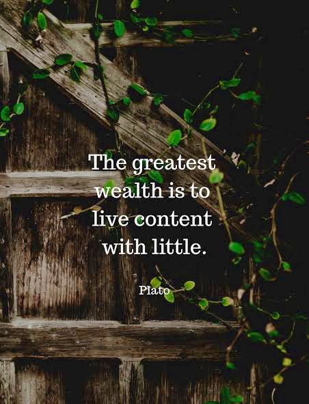 RaulWever's tweet image. The greatest wealth is to live content with little."
            ~~  Plato  ✍️
#ThinkBIGSundayWithMarsha #achivement #daretodreambig #MotivationDaily #Behappy