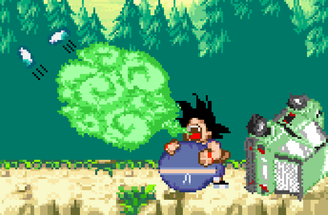 YamVore's tweet photo. Hiya, hows everyone doing~
If any of you saw my last blog post on Eka's, you'd know that I mentioned trying out my hand on making vore edits; and my first one is done now!
Its one of Kid Goku burping up Bulma's shoes, based on a scene from one of my stories
Hope you all enjoy it! https://t.co/DIasWEQtBH