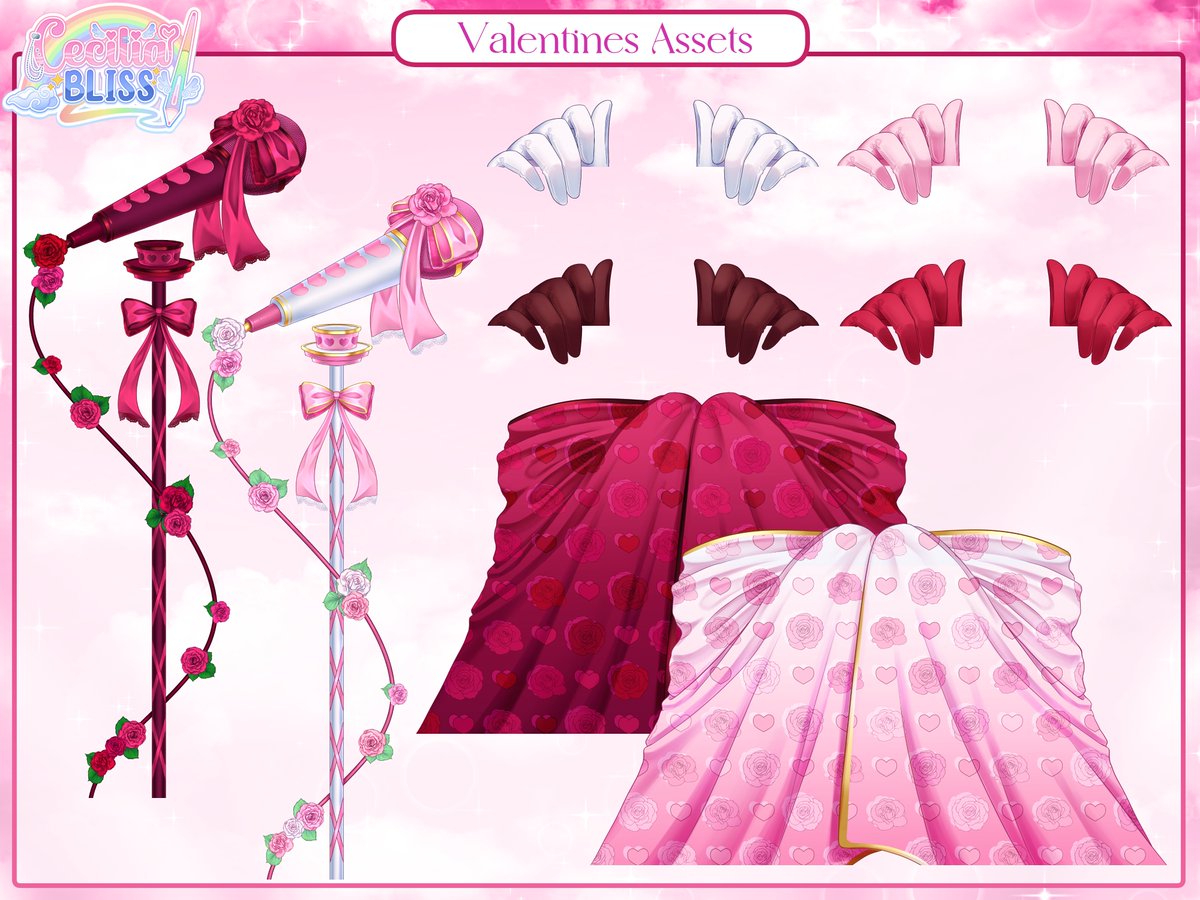 New FREE to use Vtuber assets for Valentines Day! Time to spread the love with your communities~ 💕💖💞

VGen and Kofi shop 🔗's below
