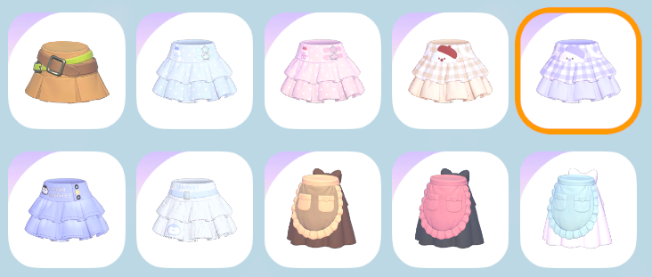 Todas as sainhas com babados u.u

#heartopia