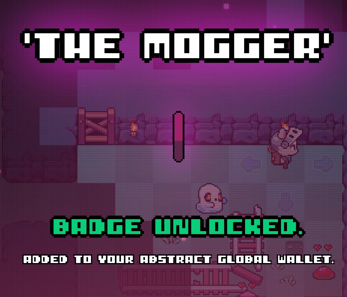 The big 🧠 devs at <a href="/onchainheroes/">Onchain Heroes: Maze of Gains</a> integrated their <a href="/AbstractChain/">Abstract</a> badge into the game. Just play MOG, make it to level 5 and you'll find it on that floor. Easy process that rewards real players. 🙌

Got mine on day 1!