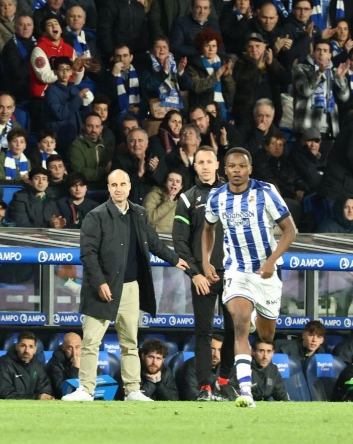 NdiwaWillies's tweet photo. Debut day! Job Ochieng makes his first appearance for Real Sociedad against Elche CF.......

#kefootball https://t.co/f08OEsJimg
