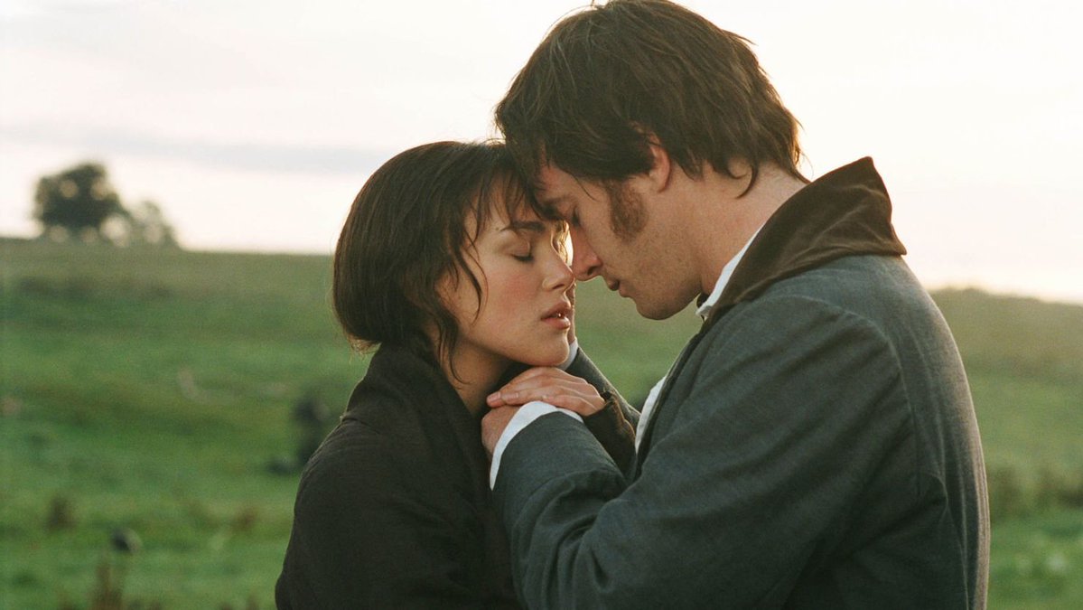 TheCinesthetic's tweet image. Keira Knightley and Matthew Macfadyen in Pride &amp;amp; Prejudice, 2005