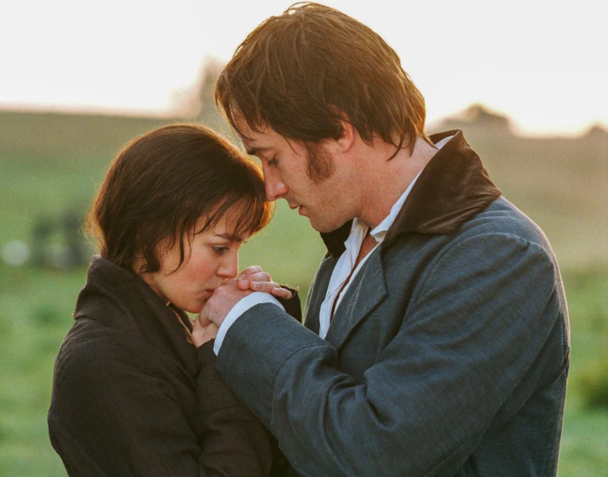 TheCinesthetic's tweet image. Keira Knightley and Matthew Macfadyen in Pride &amp;amp; Prejudice, 2005