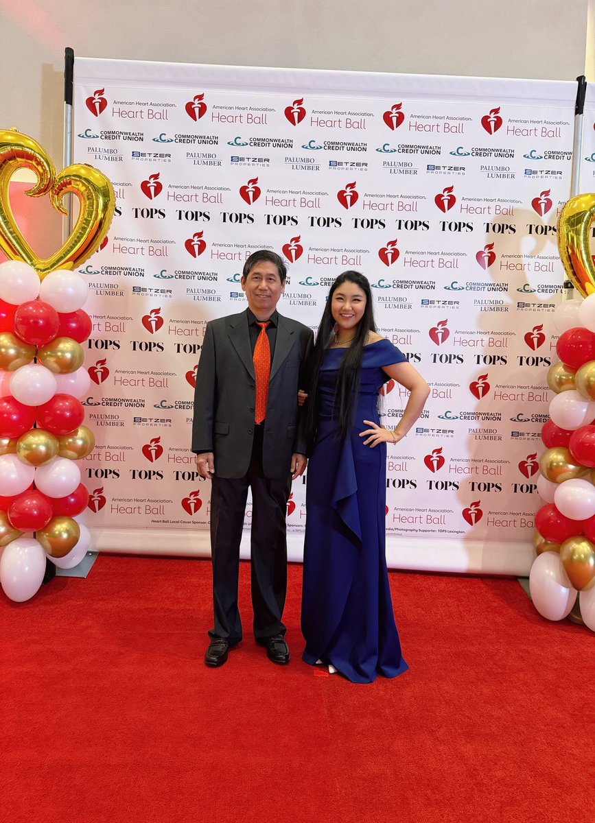 zheng_md's tweet photo. Celebrating #WearRedDay at the #HeartBall—great vibes, a great cause, silent auction fun, and quality time with my dad. Proud to support @American_Heart and heart health for all! 💃✨
#GoRedForWomen #HeartHealth #AHA @HeartKentucky https://t.co/6PyXH0WWms