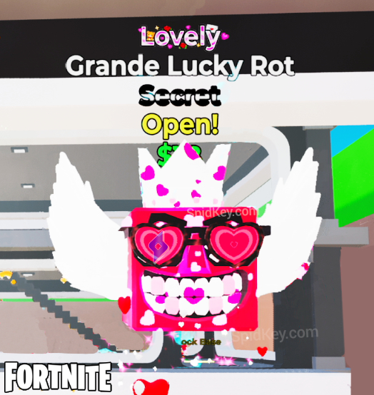 SpidKeyFR's tweet photo. 🍀 SECRET LOVELY LUCKY ROT AVAILABLE 🍀

We’ve got Lucky Rot Secret Lovely + GRANDE Lucky Rot Secret Lovely 😱
⚠️ LIMITED STOCK
🔥 HUGE PROMO RIGHT NOW

Hurry up before it’s gone 👇
https://t.co/tNBMRB37WY

#StealtheBrainrot #Fortnite https://t.co/kNBFBecLaS