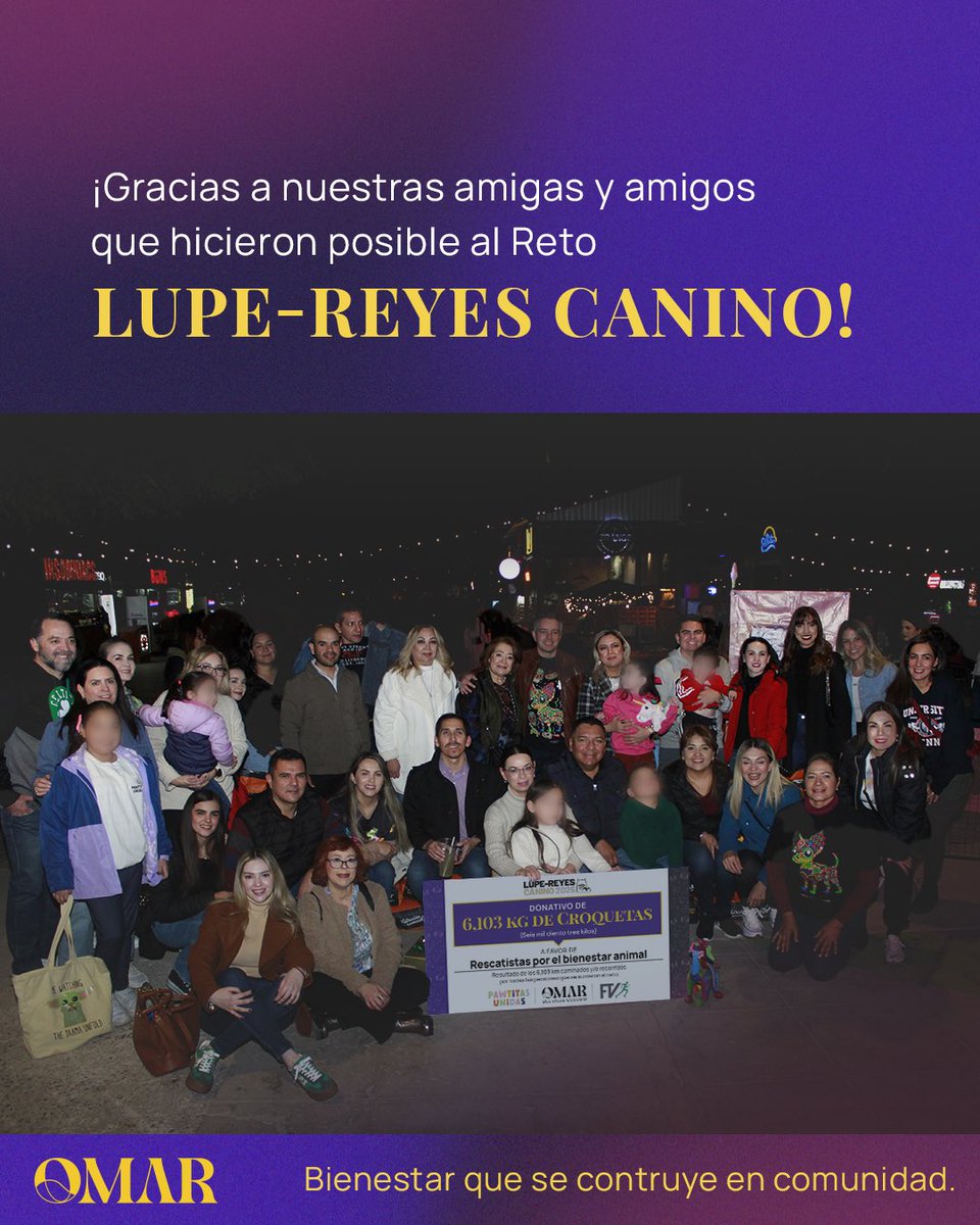 🐾 Hoy hacemos entrega de las croquetas reunidas en el Reto #LupeReyesCanino, donde cada kilómetro recorrido se convirtió en apoyo para perritos rescatados. 🐶

📦 Esta entrega es posible gracias a todas las personas que se sumaron con solidaridad y corazón, y a las