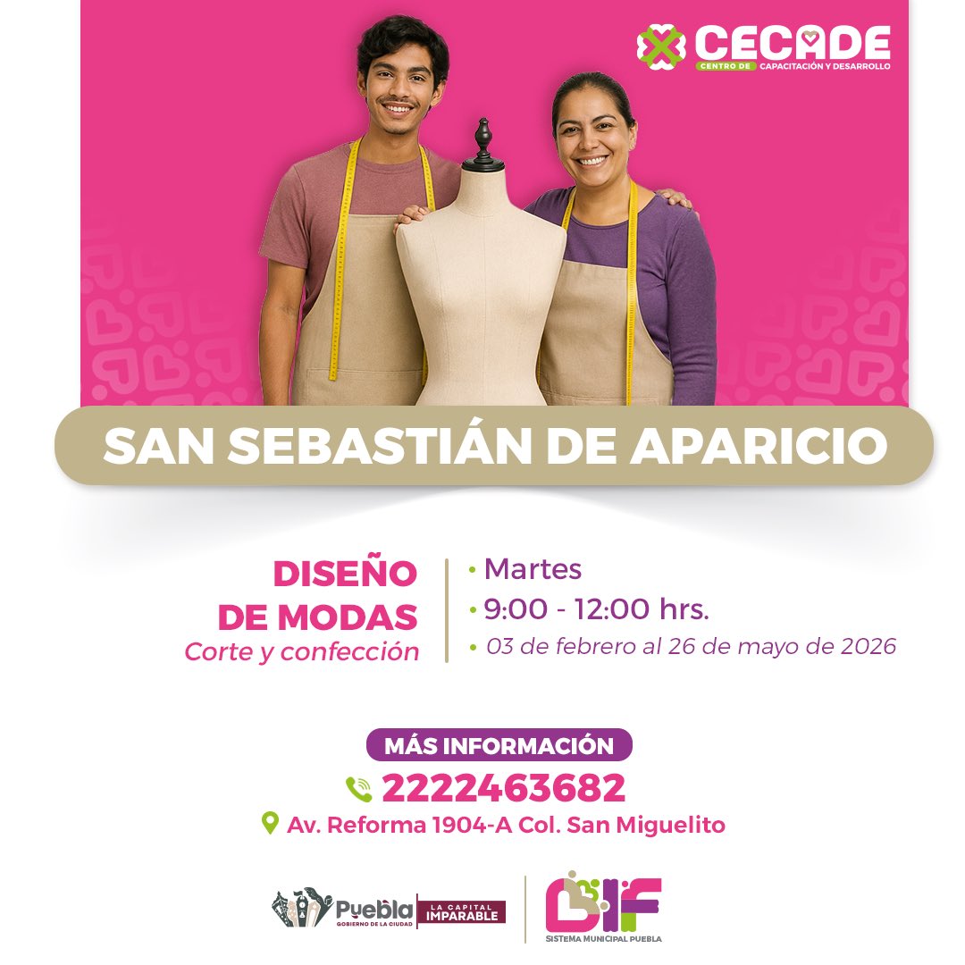 DifPueCapital's tweet photo. ¿Te gustaría desarrollar tu creatividad y convertirla en una oportunidad?👩‍🎨🧑‍🎨
Súmate a los talleres del #CECADE y fortalece tus habilidades para emprender y generar autoempleo ✨ https://t.co/JvggnpNNop