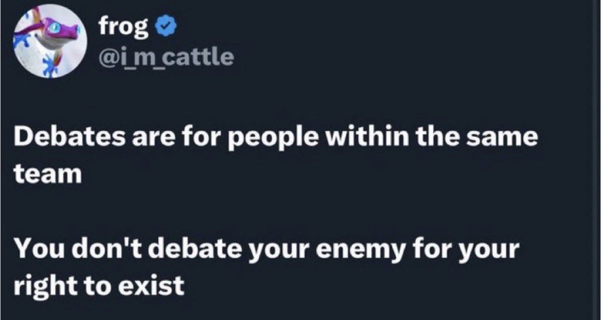 Our existence is non-negotiable.