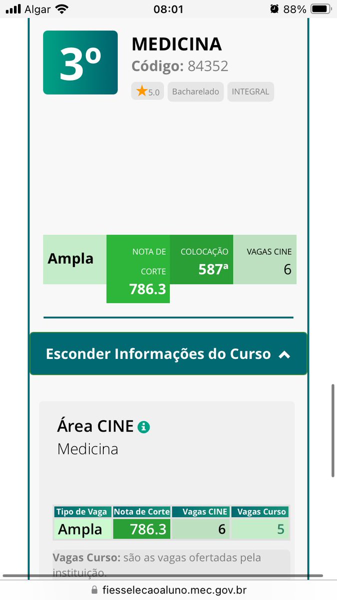 MariaEd87894077's tweet photo. manooo, algm sabe me dizer o que significa isso?? O fies mudou algum critério ou o que? Eu to acima do corte nas duas faculdades e to em posições mil vezes pior do que no sisu https://t.co/qRO3pSsKPu
