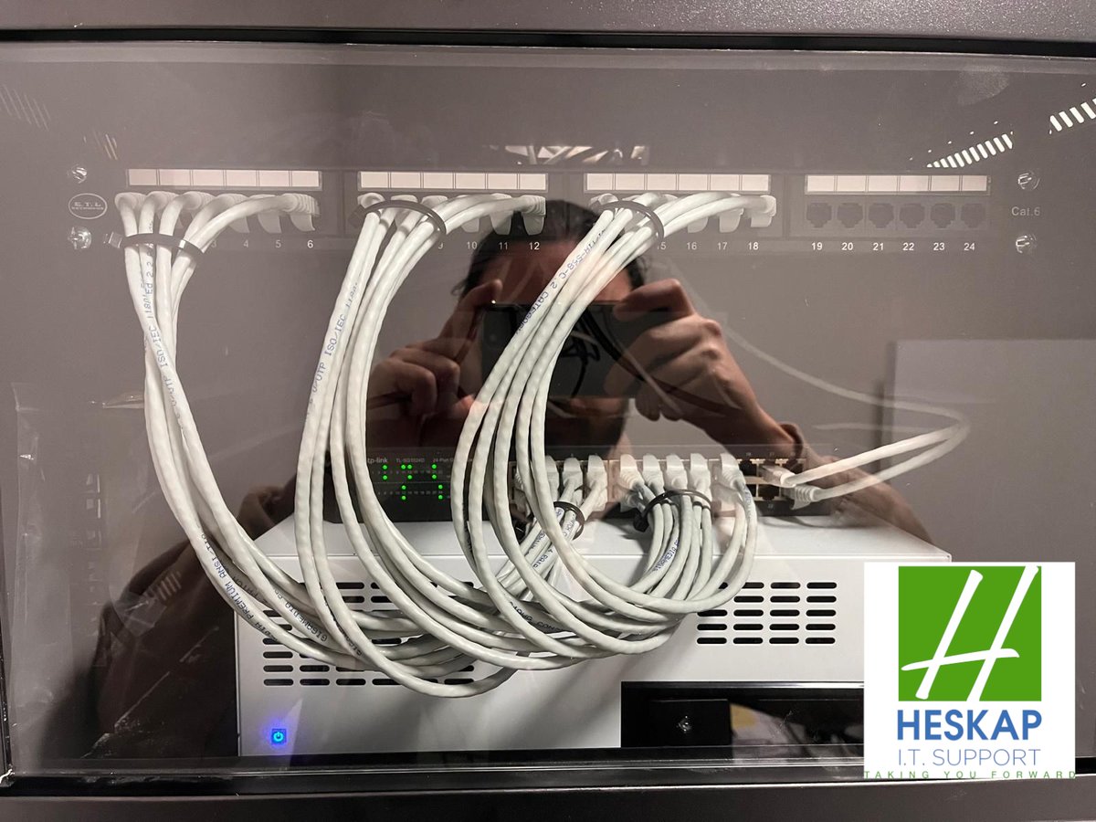 Don’t you just love when everything is neat and tidy? ✨
Clean cabling, organised racks, and a setup that’s built to perform
A tidy network isn’t just about looks:
✅ Easier maintenance
✅ Better airflow
✅ Fewer issues down the line
📞 051-572172
📧 support@heskap.com
#HeskapIT
