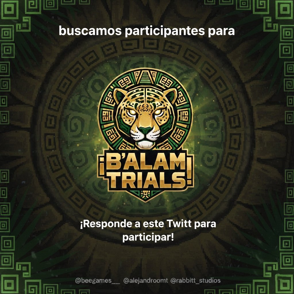 ¿Eres streamer de minecraft y te gustan los retos?
¡Esta es tu oportunidad de formar parte de B'ALAM TRIALS un evento survival inspirado en la cultura maya donde solo los más astutos y estratégicos llegarán al final!
<a href="/AlejandrrooMT/">Alejandrroo MT♡☆</a>
<a href="/Rabbitt_Studios/">Rabbit Studios</a> youtu.be/jC_cHbBaFSQ?si…