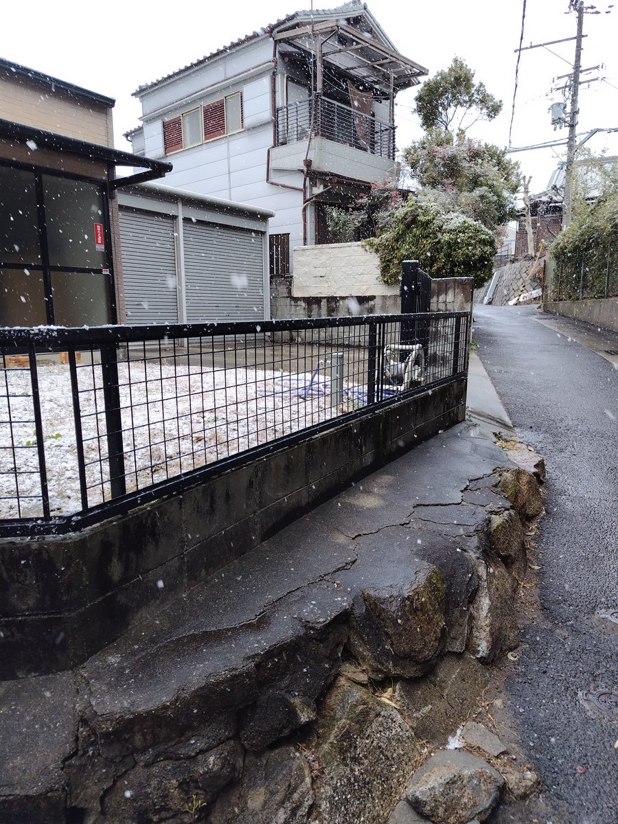 mixia33's tweet photo. すごい雪だよ～😨 https://t.co/zfLGuGqvAD
