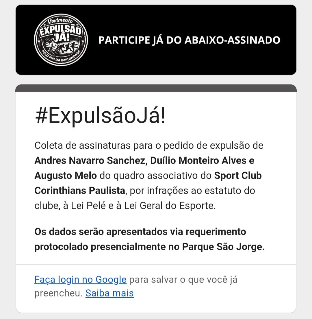 Na hora da zueira vocês vem junto, quero ver agora! Não leva nem 10 segundos e não precisa de login.

⚠️COMPARTILHEM 

docs.google.com/forms/d/e/1FAI…