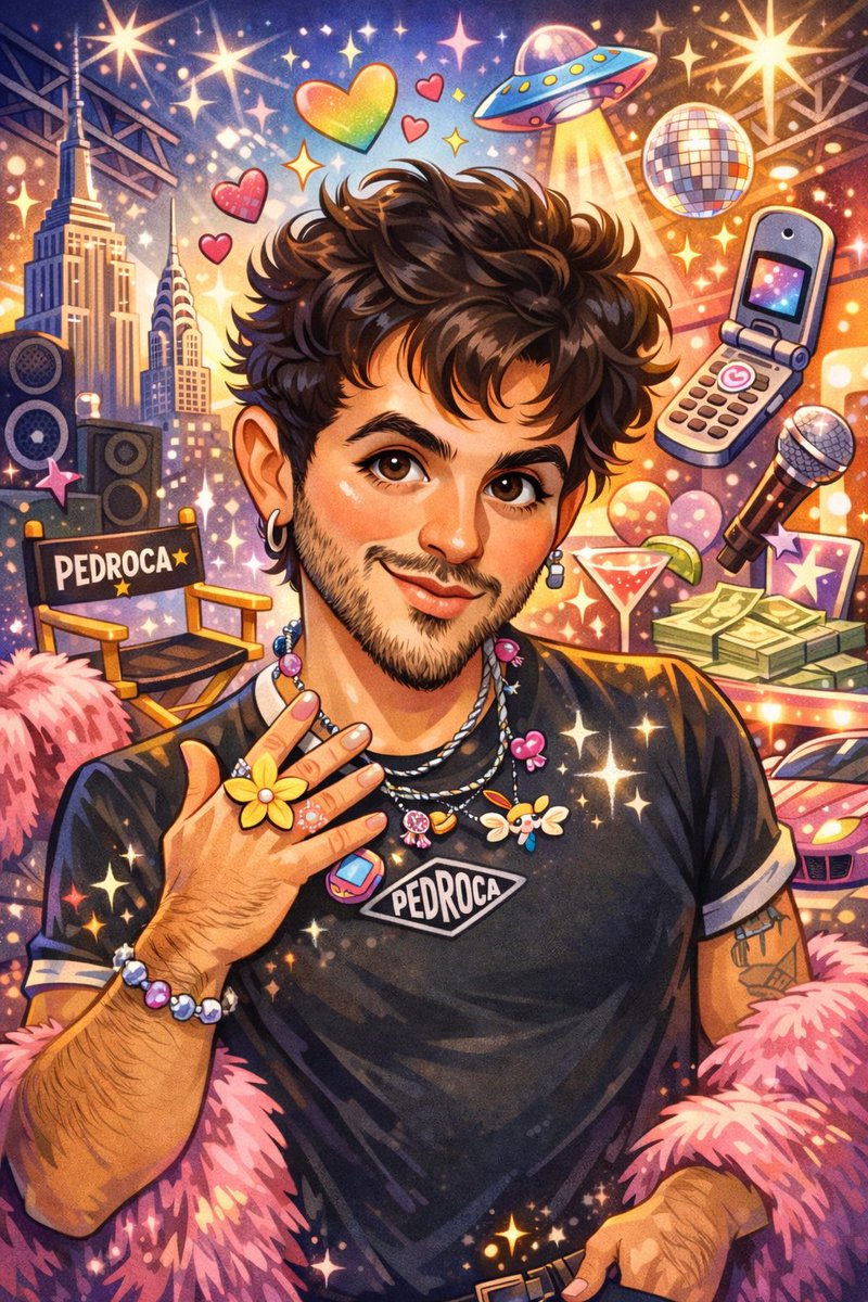 usopedroca's tweet photo. Mds eu amei mt???? Vá ao chat gpt e digite “Create a caricature of me and my job based on everything you know about me” olha o q ele fez pra mim: 🥹🥹🥹🥹 https://t.co/rxgirBvK77