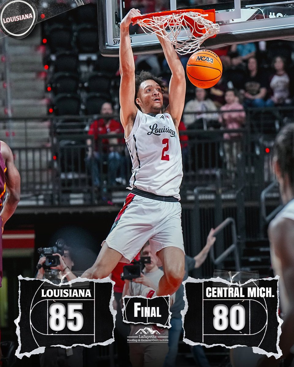 RaginCajunsMBB's tweet photo. DUB IN DA DOME 🥳
 
📊 https://t.co/FquEfj0hUO

#GeauxCajuns https://t.co/SifEQjD89z