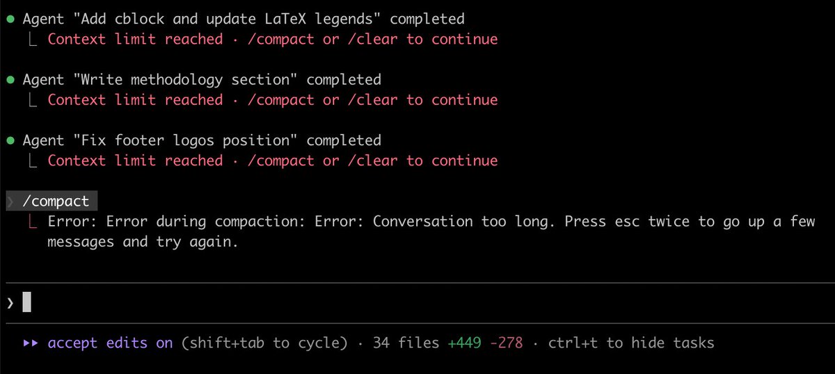 Conversation too long error