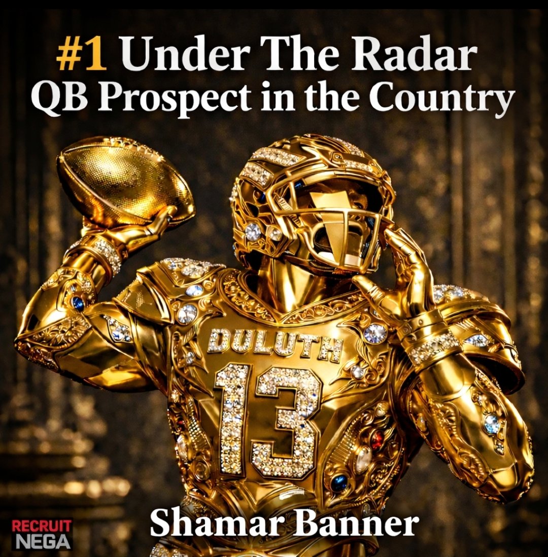 ➡️#1 Under The Radar QB Prospect in the Country
🎯 Shamar Banner (<a href="/Ant_Banner13/">Shamar A Banner</a>)
DUAL-THREAT 
QB | Poise • Arm Talent • Command