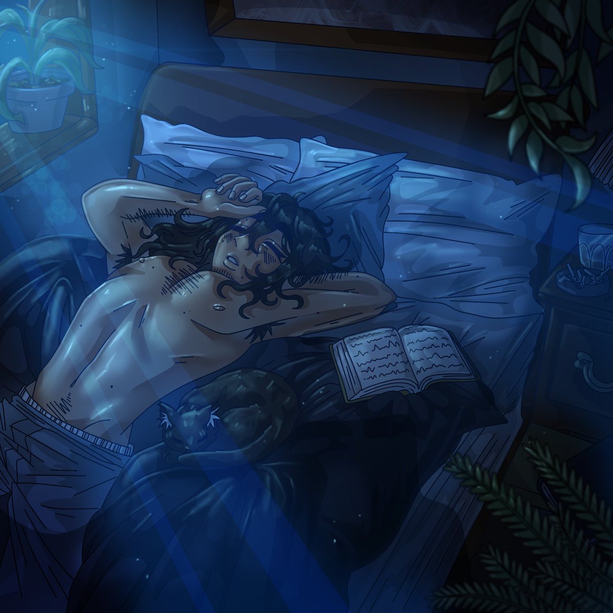 _not_kit_'s tweet photo. Another background study, Calvin looks a little oiled up but o well 🤷��♂️ #art #digitalart #procreateart #originalcharacter #originalcharacterart #artimprovement #ArtistOnTwitter https://t.co/R4VZVFNUQH