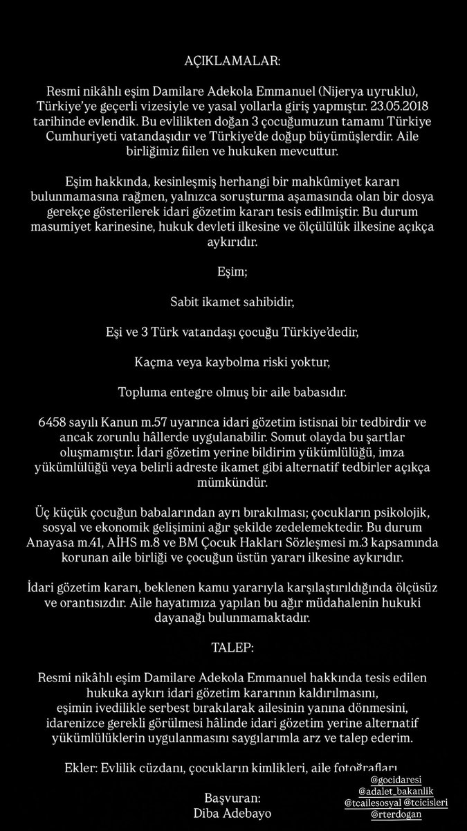 dibadgl's tweet photo. #damilareicinadet #cumartesi #CumhurbaşkanıErdoğan #galatasarayteksizhepiniz #GHDuo6F  #Ankara #Adaletİstiyoruz #AdaletBakanlığı  @Gocidaresi @RTErdogan @TC_icisleri https://t.co/hpvjXAaqeX