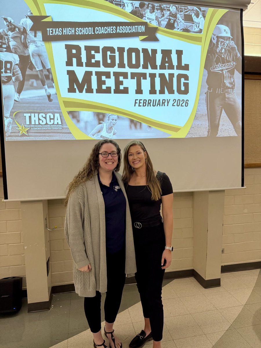 Grateful for the opportunity to share part of my journey today at the <a href="/THSCAcoaches/">THSCA</a> Region 8 meeting ✨ Love this organization and the people in it!