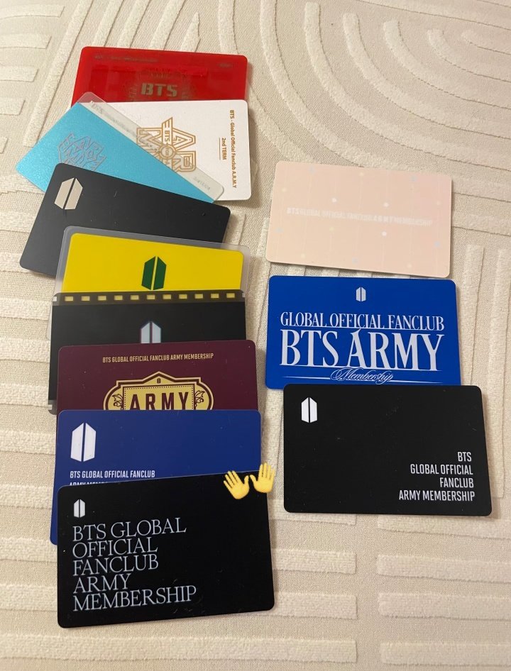 BTS membership cards over the years!! 😭😭💜
#방탄소년단 #BTS